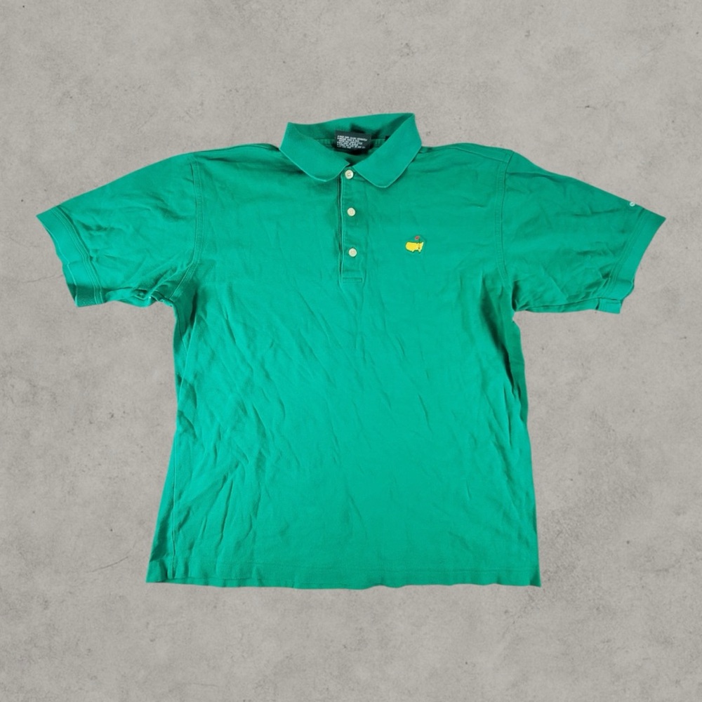 Masters Collection Polo Shirt Mens Medium Green Short Sleeve Golf‎ Casual